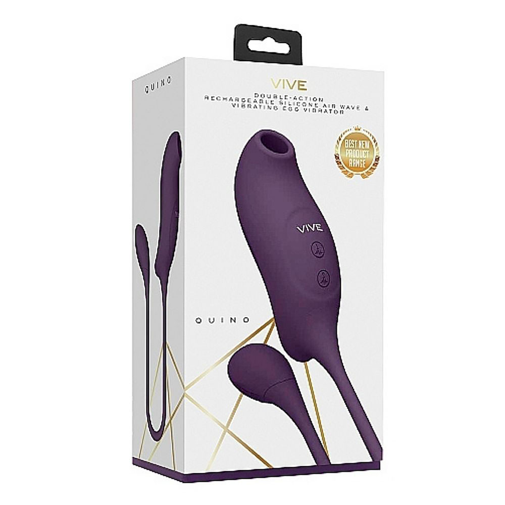 QUINO AIR WAVE & VIBRATING EGG VIBRATOR