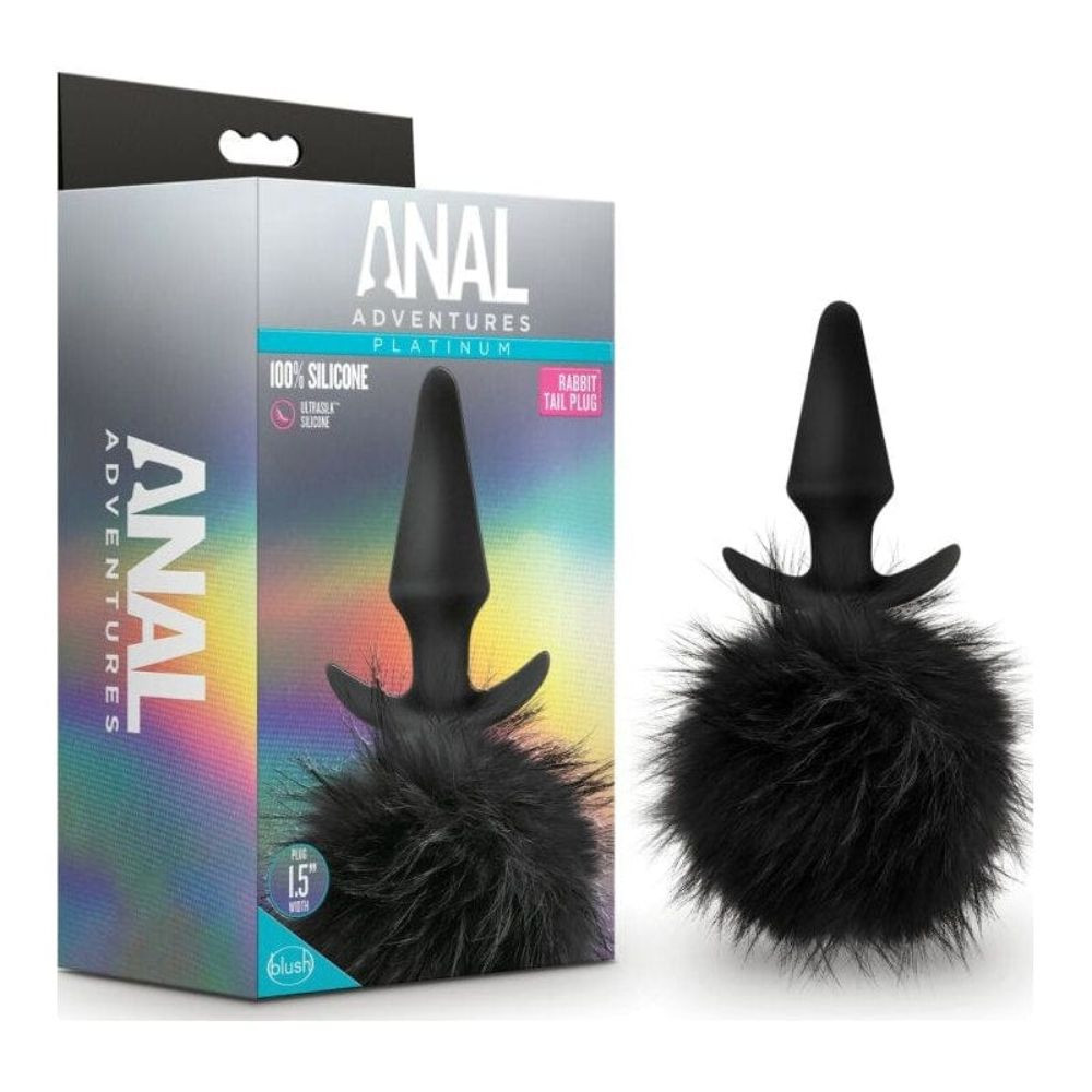 ANAL ADVENTURES PLATINUM RABBIT TAIL PLUG