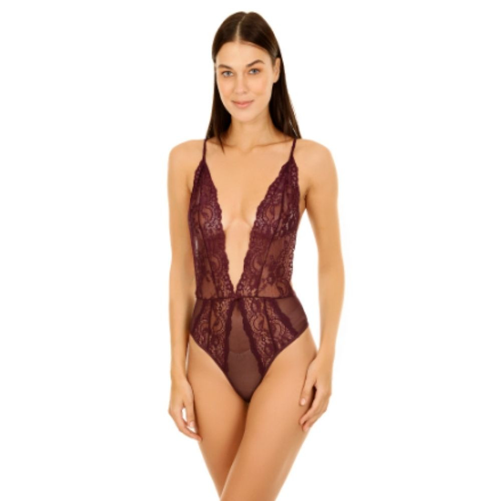 BODY CON ESPALDA DESCUBIERTA COLOR UVA