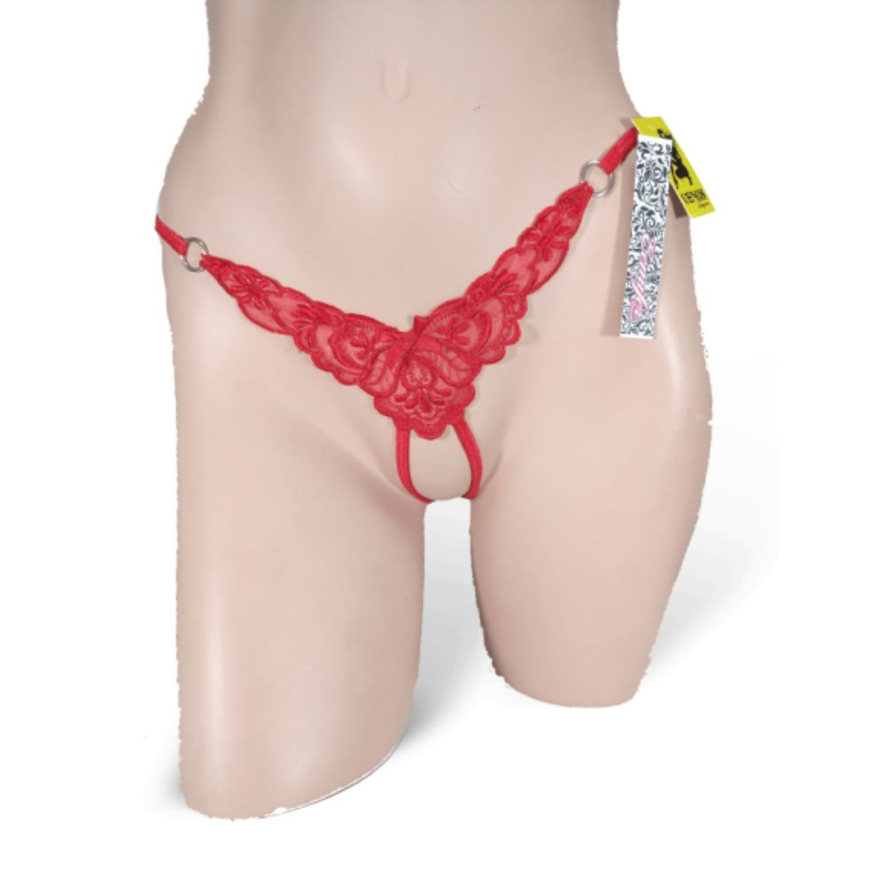 TANGA APLICACION ROJO P/DAMA
