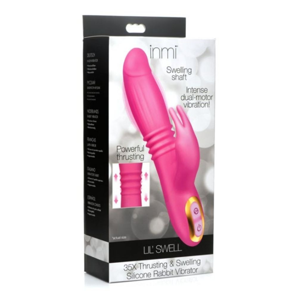 Vibrador doble 35X Lil Swell Thrusting and Swelling Silicone