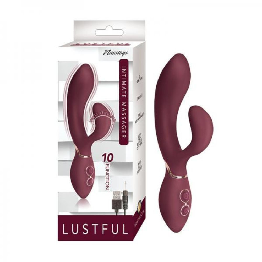 LUSTFUL INTIMATE MASSAGER EGGPLANT