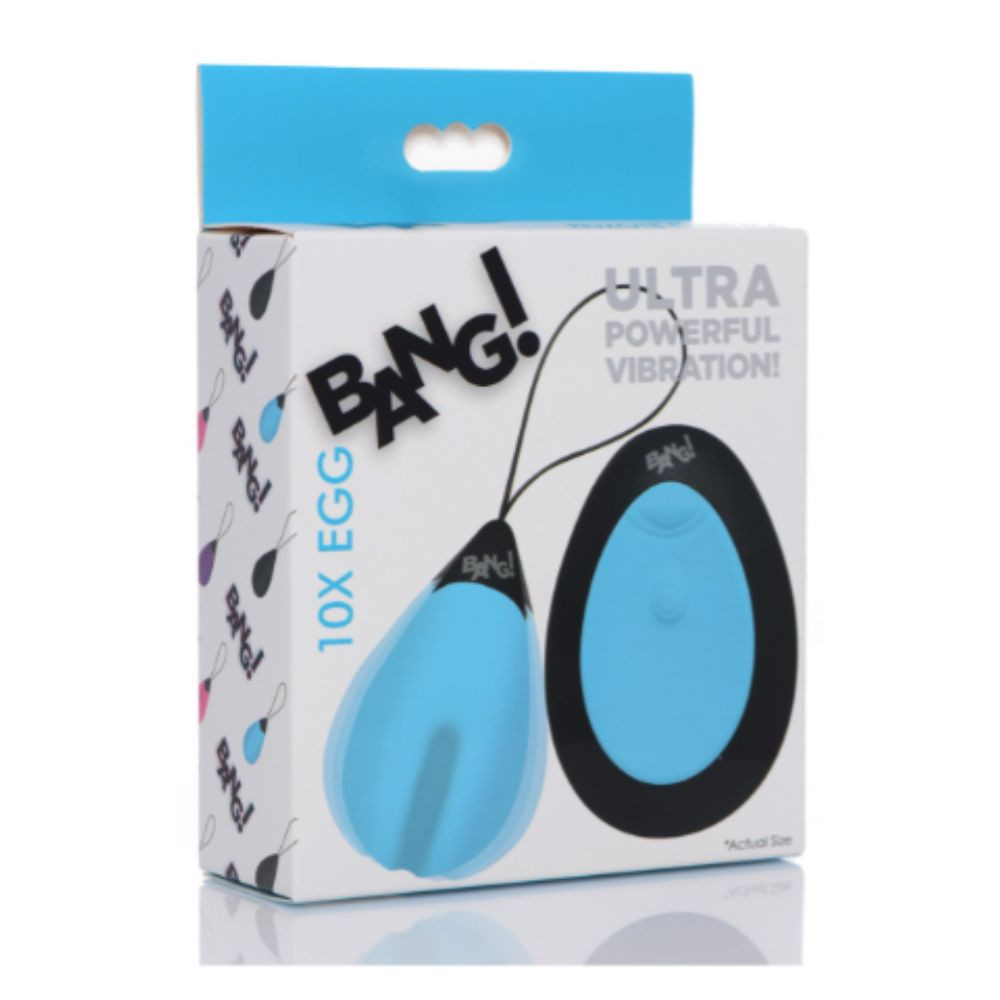 BANG! 10X VIBRATING SILICONE EGG WITH REMOTE