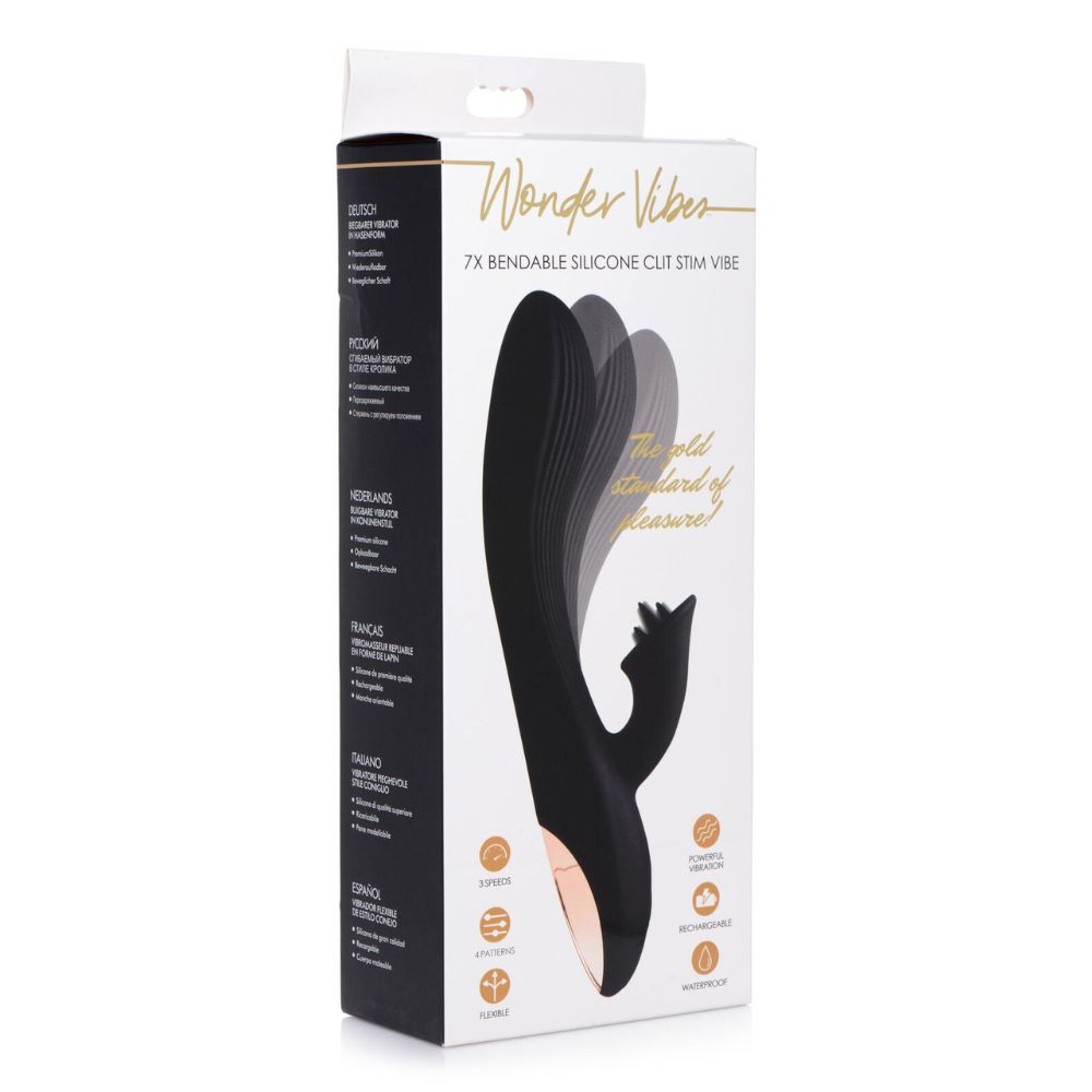 WV 7X BENDABLE SILICONE CLIT STIM VIBE