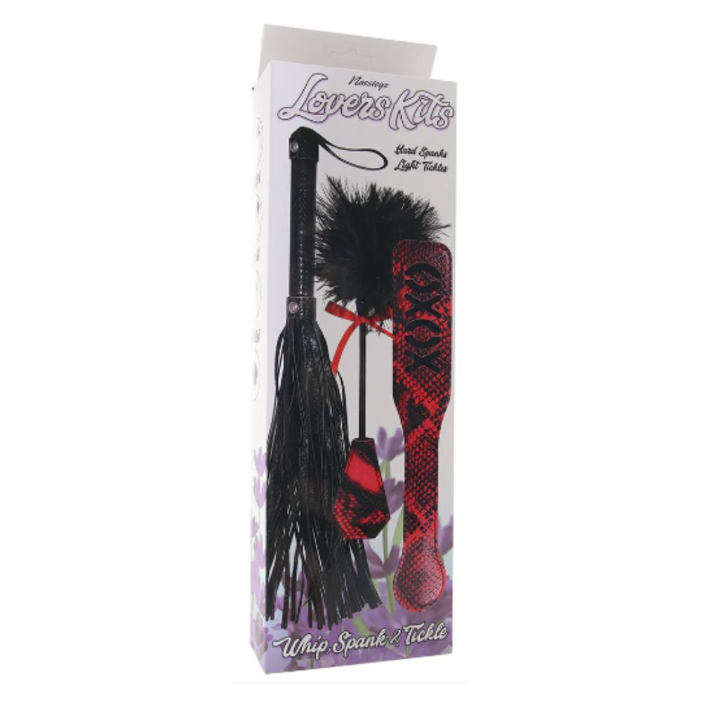 LOVERS KITS WHIP TICKLE & PADDLE