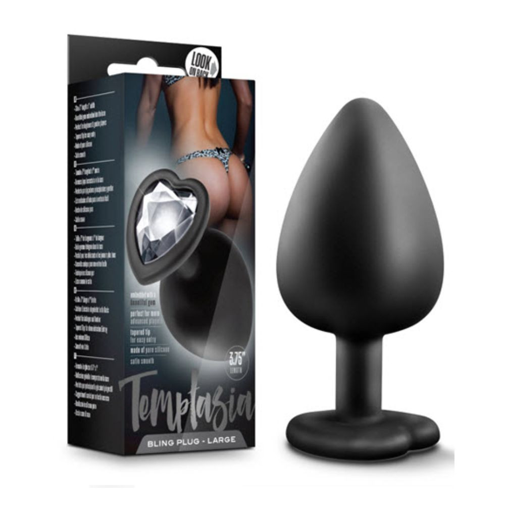 TEMPTASIA BLING PLUG LARGE BLACK