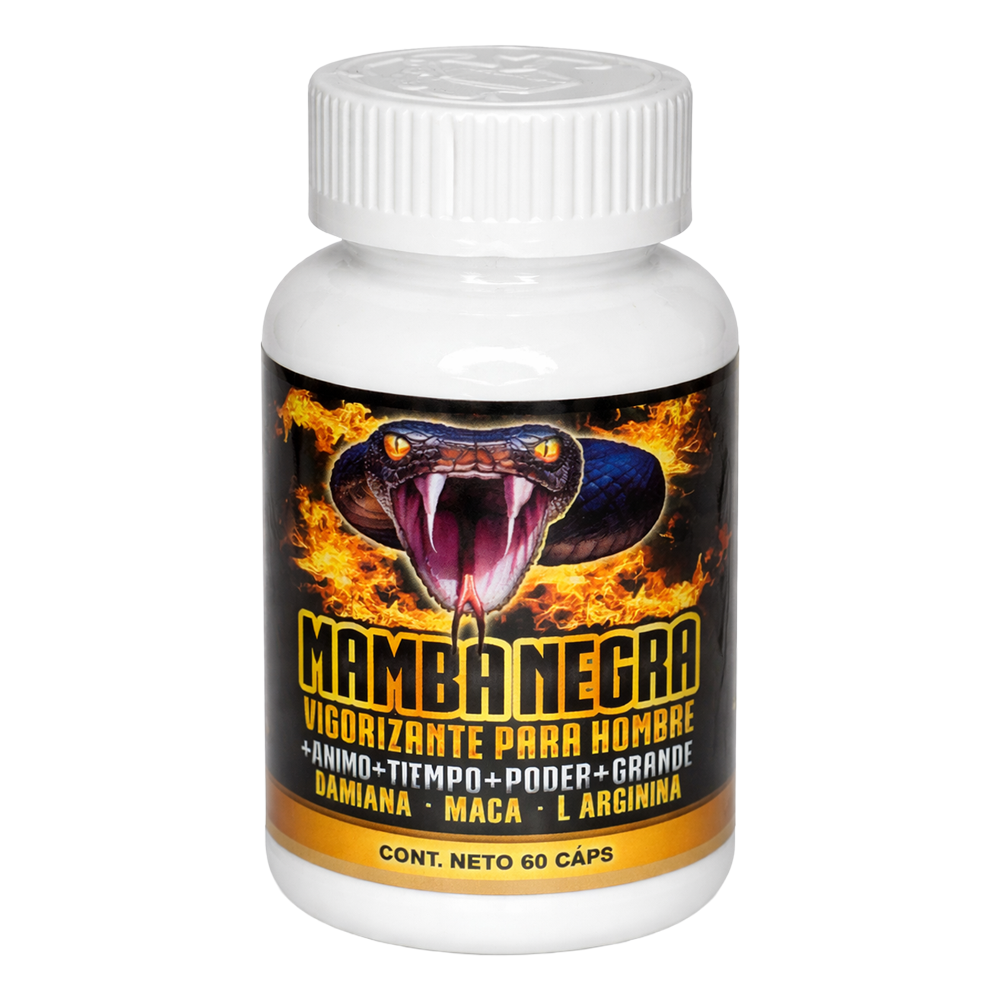 Mamba Negra Vigorizante para Hombre 60 Capsulas