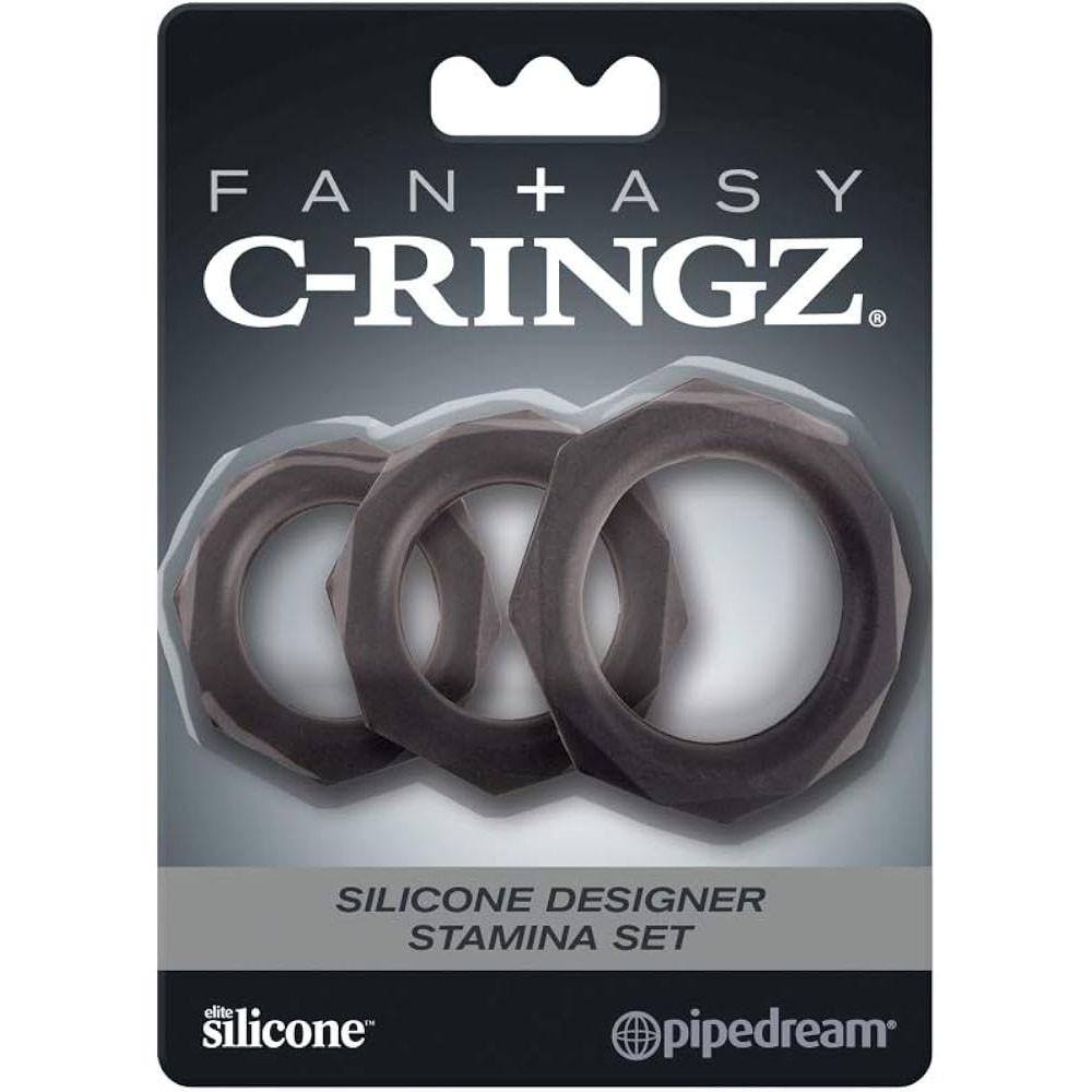 FANTASY C-RINGZ SILICONE DESIGNER STAMINA SET