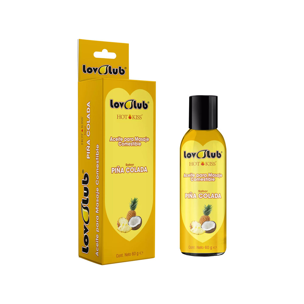 LOV LUB HOT KISS ACEITE PARA MASAJE SABOR PIí‘A