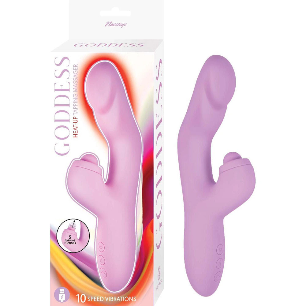 GODDESS HEAT UP TAPPING MASSAGER-LAVENDE