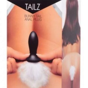 Plug Anal de Fantasia Bunny Tail con Cola de Conejo Blanca