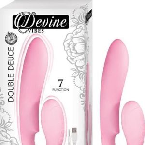Vibrador de Estimulación Doble Devine Double Deuce Rosa
