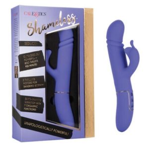 Vibrador Shameless seductor de doble motor con acabados en chapa de oro