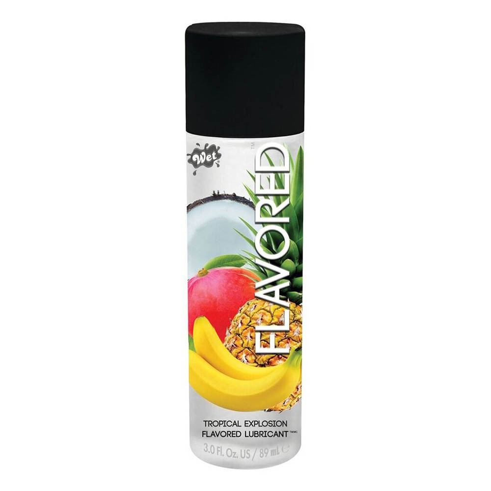 Lubricante Wet Flavored Tropical Explosion 3 Oz