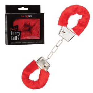 Playful Furry Cuffs Red