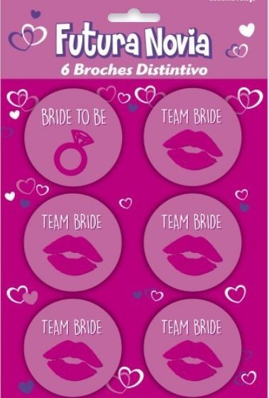 Broches Distintivos Futura Novia
