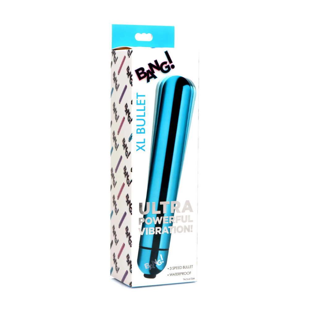 BG VIBRATING METALLIC XL BULLET BLUE