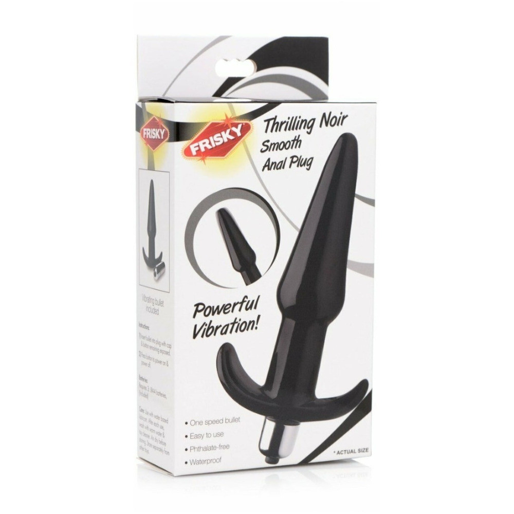 FR VIBRATING BUTT PLUG BLACK